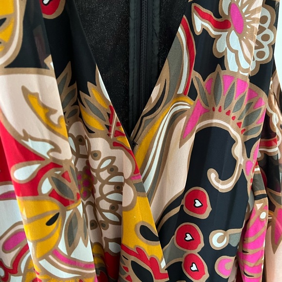 INC International Concepts Long Sleeve Cold Shoulder Size 12 Maxi Dress - Picture 4 of 11